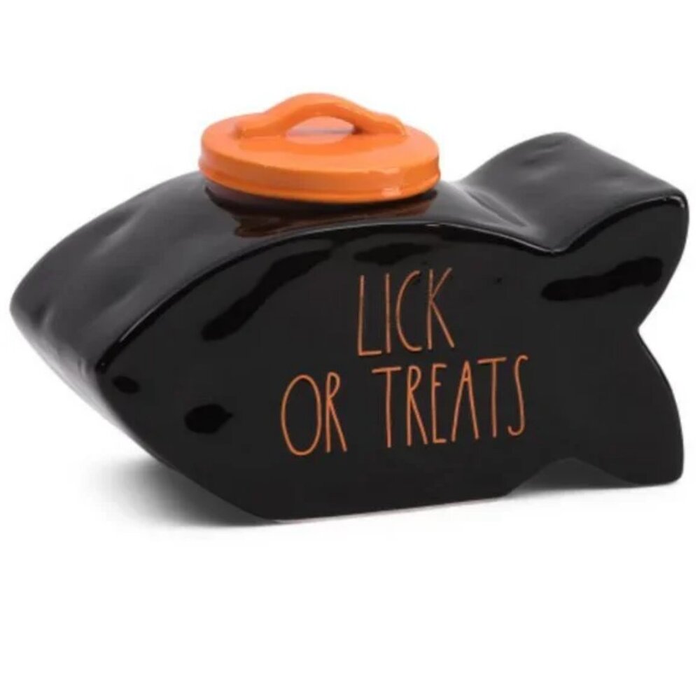 Rae Dunn "Lick or Treats" Canister